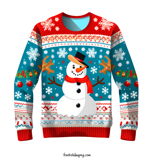 Transparent Christmas Christmas Sweater snowman sweater red and white sweater for Christmas Sweater for Christmas