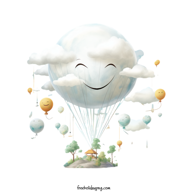 Transparent World Smile Day World Smile Day smiling balloon happy balloon for Smile Day for World Smile Day