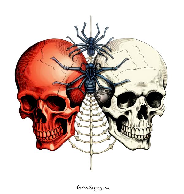 Transparent Halloween Spider Web spider skull for Spider Web for Halloween