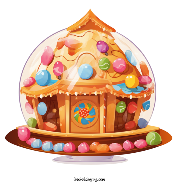 Transparent Christmas Christmas Gingerbread gingerbread house holiday decorations for Christmas Gingerbread for Christmas