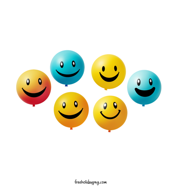 Transparent World Smile Day World Smile Day balloons smiley faces for Smile Day for World Smile Day
