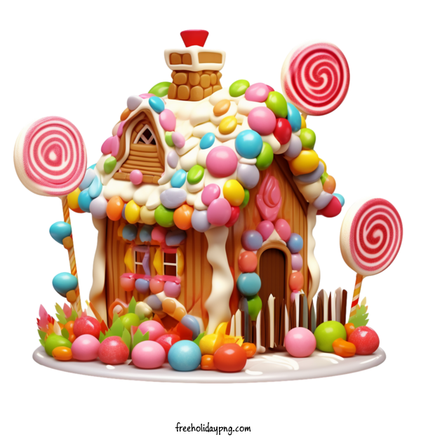 Transparent Christmas Christmas Gingerbread candy house gingerbread house for Christmas Gingerbread for Christmas