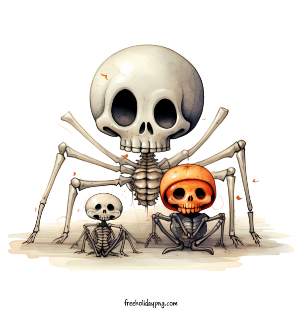 Transparent Halloween Spider Web skeleton spider for Spider Web for Halloween