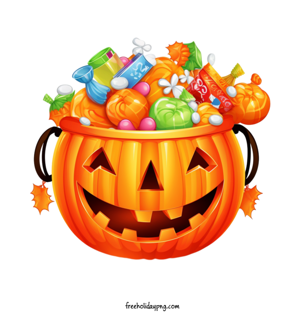 Transparent Halloween Jack O Lantern pumpkin candy for Jack O Lantern for Halloween