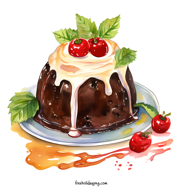 Transparent Christmas pudding Christmas pudding cake dessert for Christmas pudding for Christmas Pudding