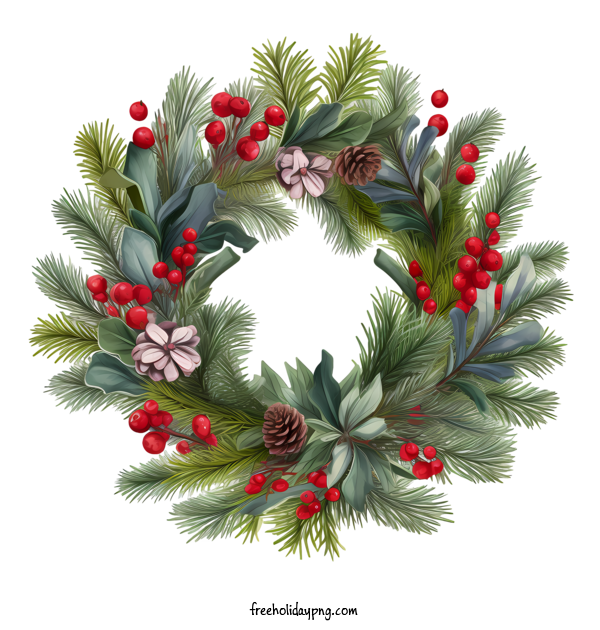 Transparent Christmas Christmas Wreath wreath evergreen for Christmas Wreath for Christmas