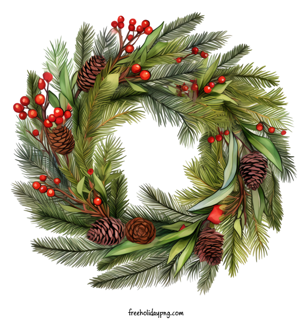 Transparent Christmas Christmas Wreath wreath greenery for Christmas Wreath for Christmas