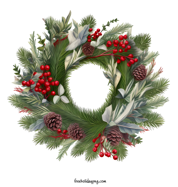 Transparent Christmas Christmas Wreath wreath greenery for Christmas Wreath for Christmas