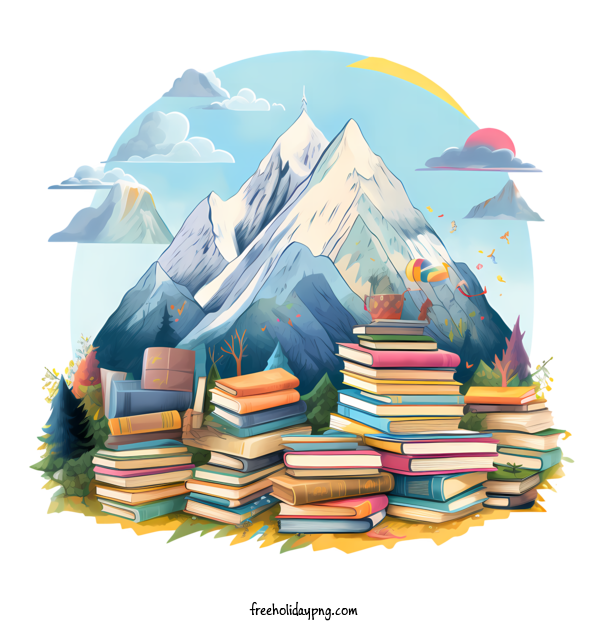 Transparent International Literacy Day International Literacy Day mountain books for Literacy Day for International Literacy Day