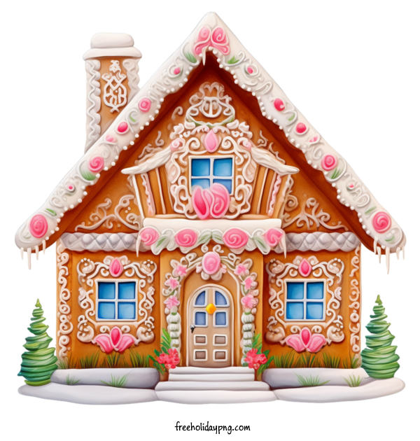 Transparent Christmas Christmas Gingerbread cute gingerbread house for Christmas Gingerbread for Christmas