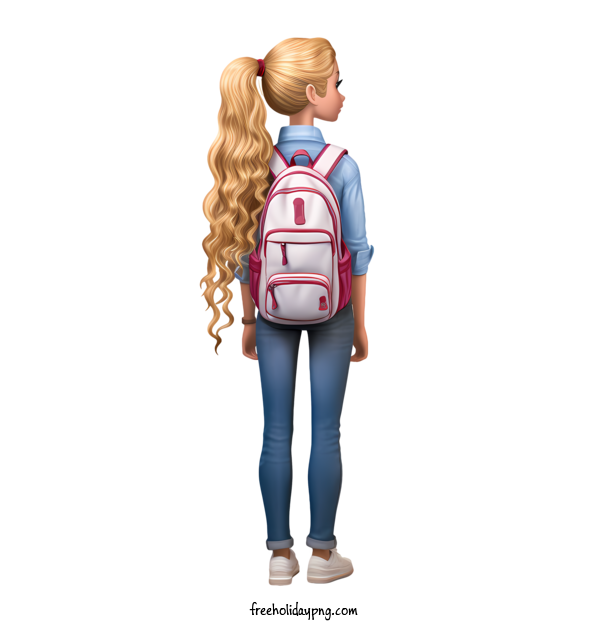 Transparent Back to School Back to School Backpack backpack blonde for Back to School Backpack for Back To School