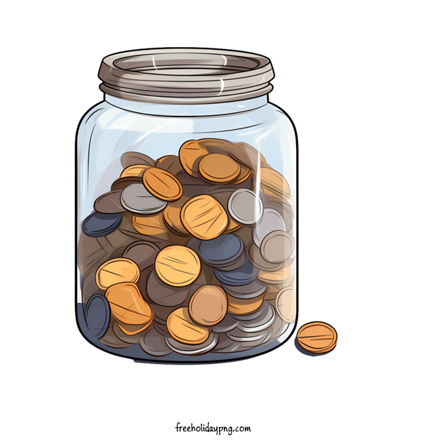 Transparent World Thrift Day World Thrift Day World Savings Day coin jars for World Savings Day for World Thrift Day