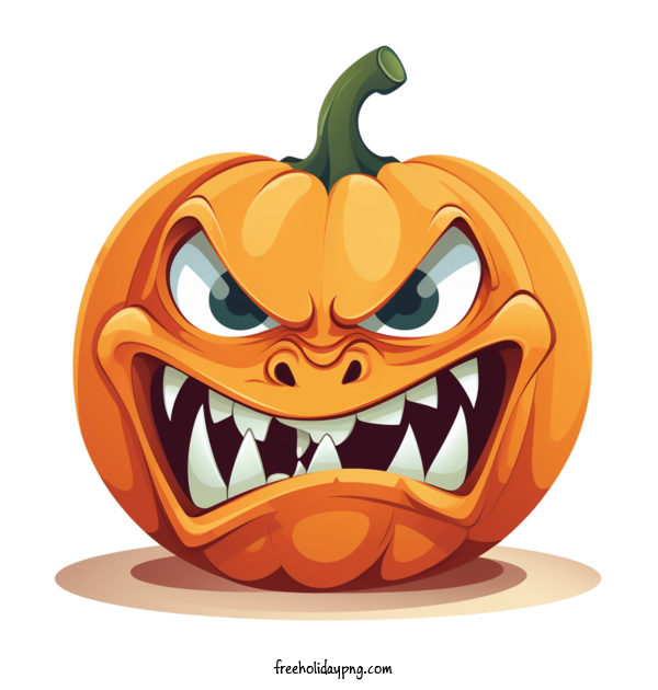 Transparent Halloween Jack O Lantern carved pumpkin monster pumpkin for Jack O Lantern for Halloween
