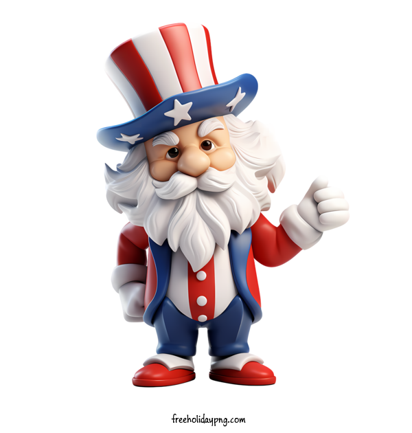 Transparent Uncle Sam Day Uncle Sam Day santa claus patriotic for Uncle Sam for Uncle Sam Day