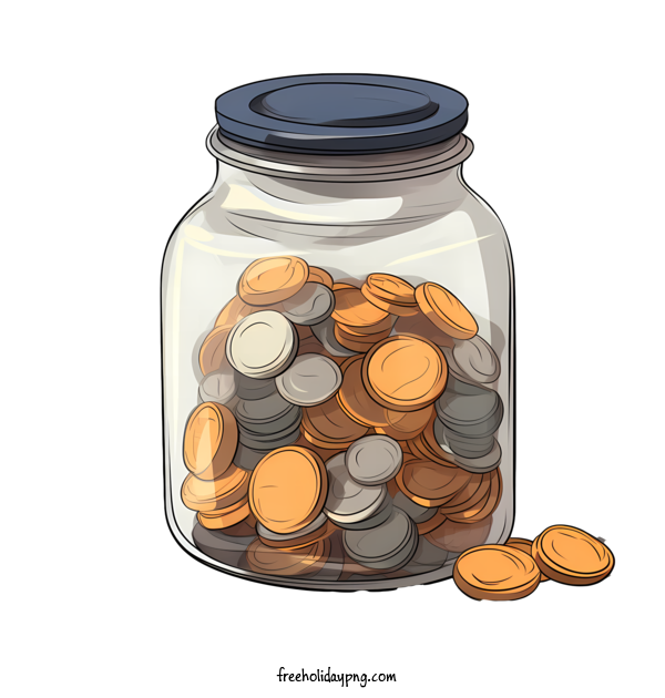 Transparent World Thrift Day World Thrift Day World Savings Day coin jar for World Savings Day for World Thrift Day