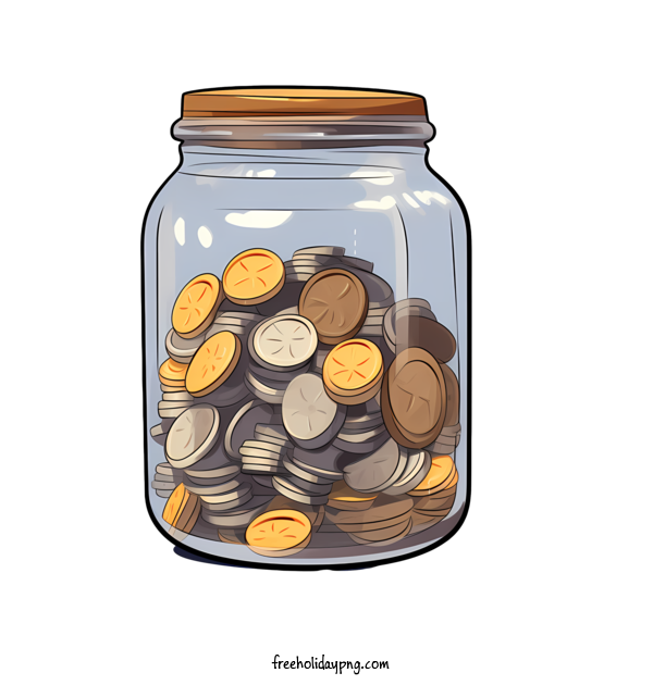 Transparent World Thrift Day World Thrift Day World Savings Day coin jar for World Savings Day for World Thrift Day