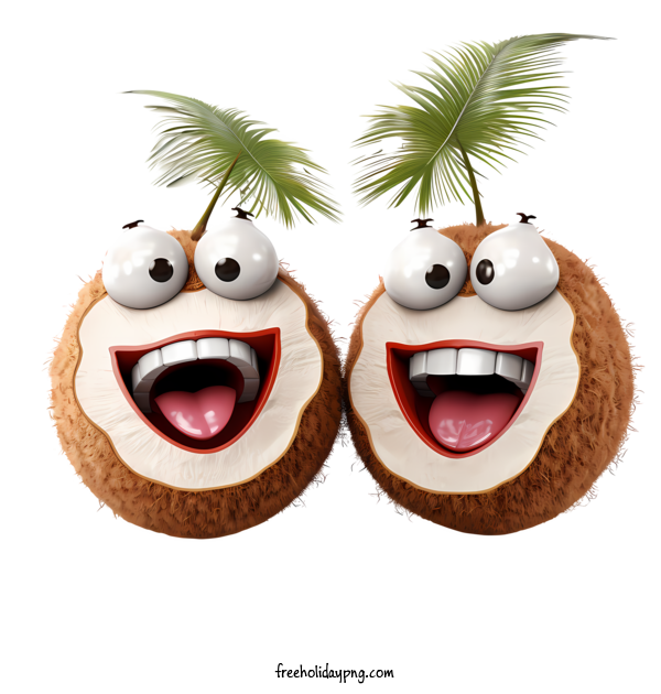 Transparent World Coconut Day World Coconut Day coconut smiling for Coconut Day for World Coconut Day