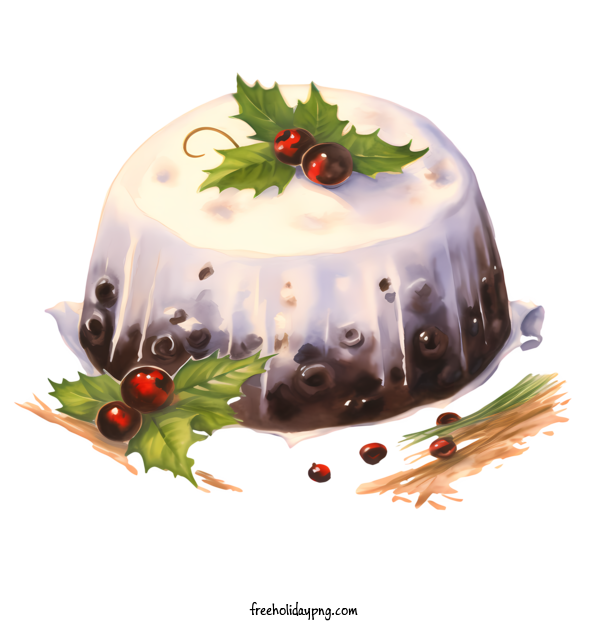 Transparent Christmas Christmas pudding christmas cake for Christmas pudding for Christmas
