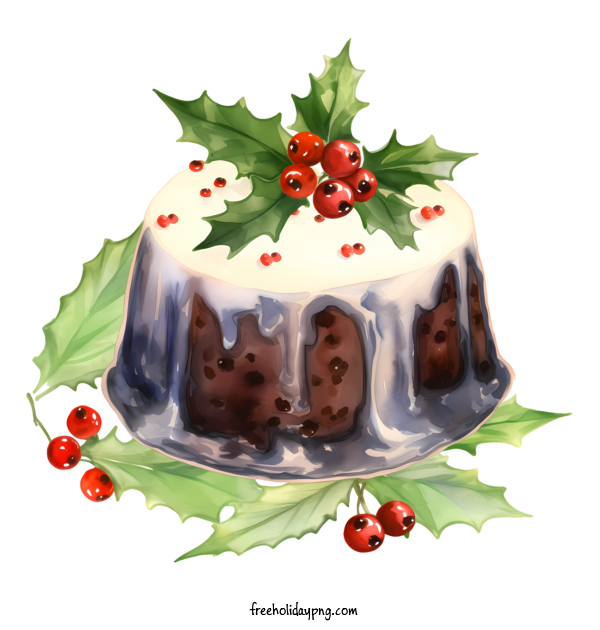 Transparent Christmas Christmas pudding dessert food for Christmas pudding for Christmas