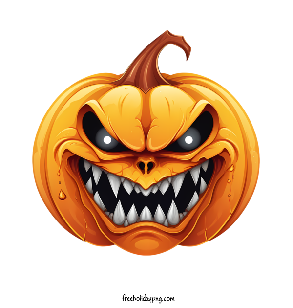Transparent Halloween Jack-o-lantern monster scary for Jack o lantern for Halloween