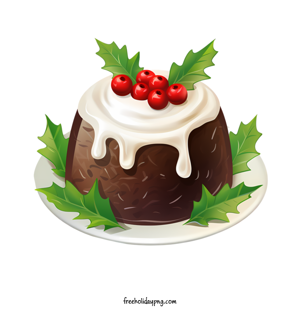 Transparent Christmas Christmas pudding chocolate cake christmas dessert for Christmas pudding for Christmas
