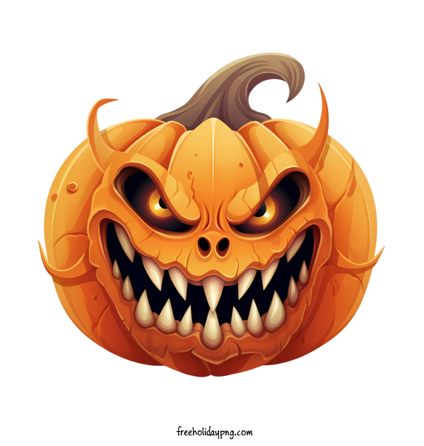 Transparent Halloween Jack-o-lantern spooky frightening for Jack o lantern for Halloween