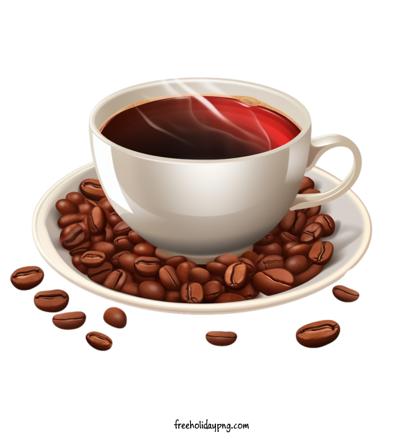 Transparent Coffee Day International Coffee Day cup coffee beans for International Coffee Day for Coffee Day