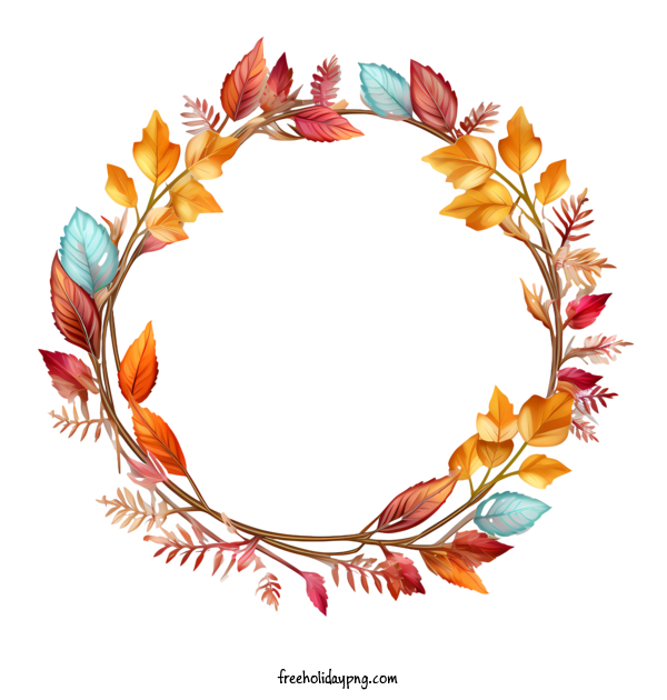 Transparent Thanksgiving Thanksgiving Frame floral wreath autumn leaves for Thanksgiving Frame for Thanksgiving