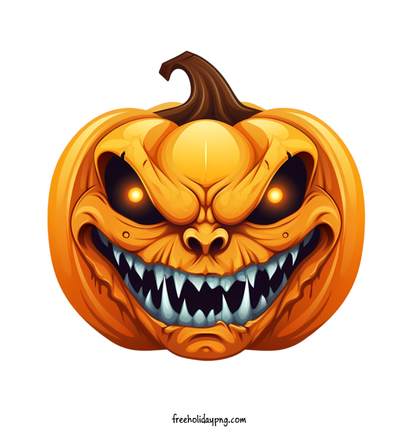 Transparent Halloween Jack-o-lantern frightening spooky for Jack o lantern for Halloween