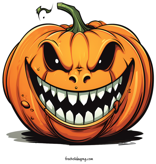 Transparent Halloween Jack-o-lantern smiling pumpkin for Jack o lantern for Halloween