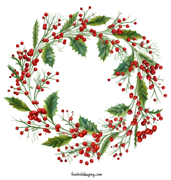 Transparent Christmas Christmas Wreath Christmas wreath holly for Christmas Wreath for Christmas