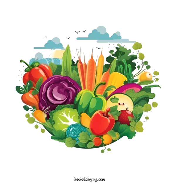 Transparent World Vegetarian Day World Vegetarian Day Fruits and vegetables organic for Vegetarian Day for World Vegetarian Day