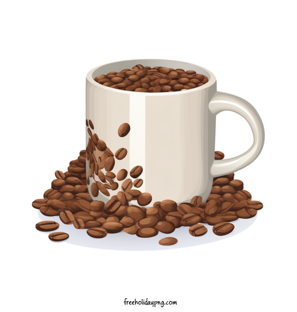 Transparent Coffee Day International Coffee Day cup coffee beans for International Coffee Day for Coffee Day