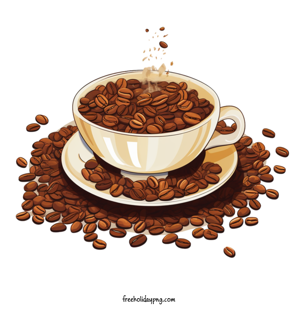 Transparent Coffee Day International Coffee Day coffee beans cup for International Coffee Day for Coffee Day