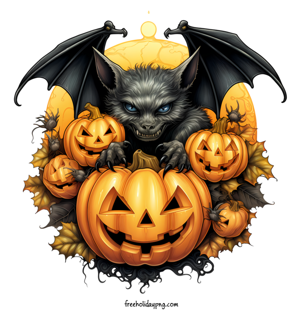 Transparent Halloween Halloween Bats cat pumpkins for Halloween Bats for Halloween