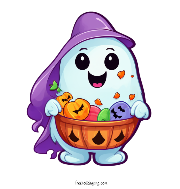 Transparent Halloween Halloween Ghost cute cartoon for Halloween Ghost for Halloween