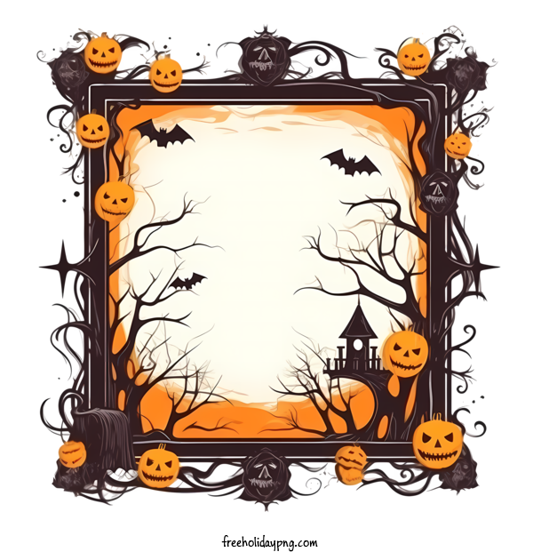 Transparent Halloween Halloween Frame spooky halloween for Halloween Frame for Halloween