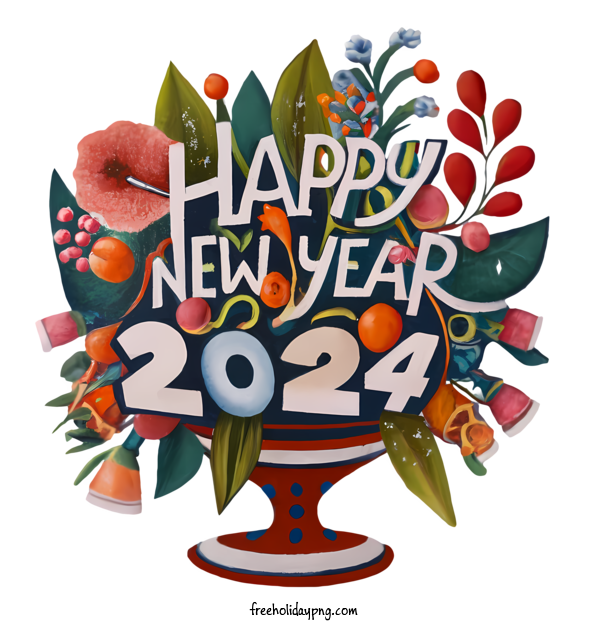 Transparent New Year Happy New Year 2024 happy new year 2023 new year illustration for Happy New Year 2024 for New Year