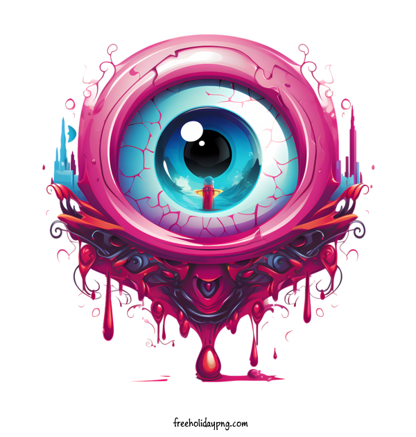 Transparent Halloween Halloween Eyeball eye painting for Halloween Eyeball for Halloween