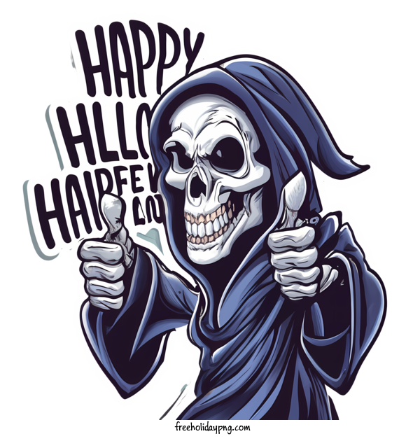 Transparent Halloween Happy Halloween skeleton ghost for Happy Halloween for Halloween