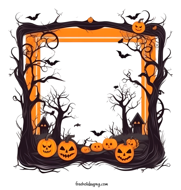 Transparent Halloween Halloween Frame halloween spooky for Halloween Frame for Halloween