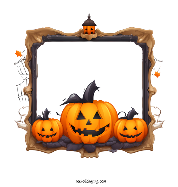 Transparent Halloween Halloween Frame pumpkin frame for Halloween Frame for Halloween