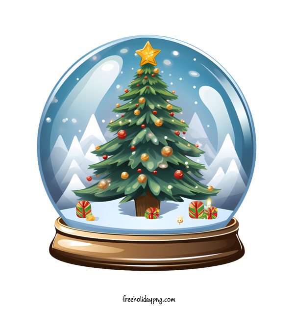 Transparent Christmas Christmas Snow Ball Christmas tree snow globe for Christmas Snow Ball for Christmas