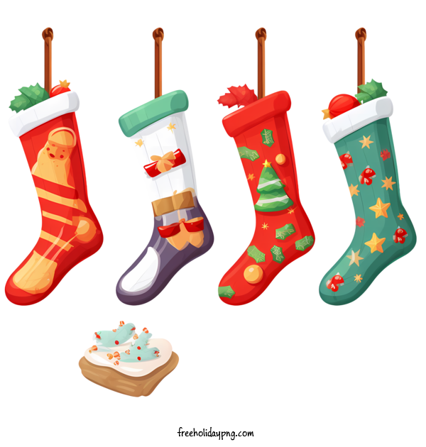 Transparent Christmas Christmas Stocking Santa Claus christmas socks for Christmas Stocking for Christmas