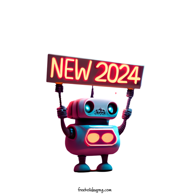 New Year Happy New Year 2024 robot new 2023 for Happy New Year 2024 for