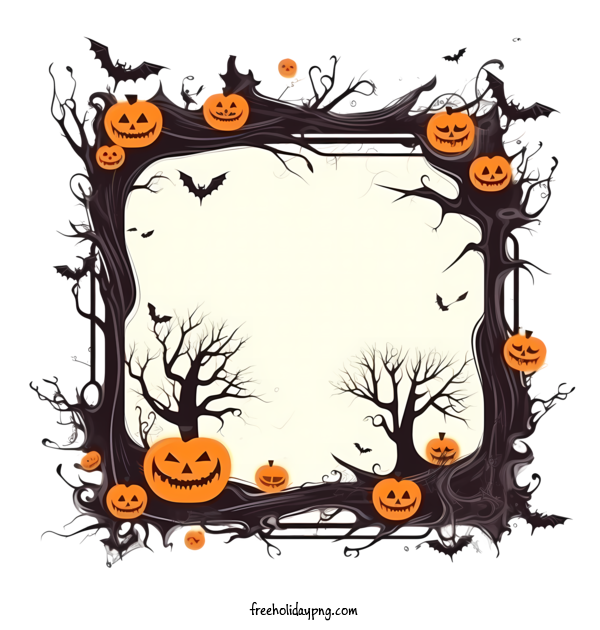 Transparent Halloween Halloween Frame scary halloween for Halloween Frame for Halloween