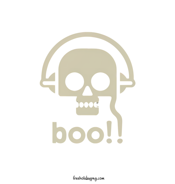 Transparent Halloween Halloween Boo bones headphones for Halloween Boo for Halloween