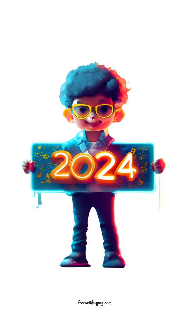 New Year Happy New Year 2024 person young boy for Happy New Year 2024