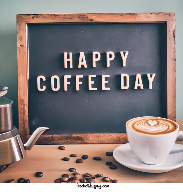 Transparent Coffee Day International Coffee Day coffee blackboard for International Coffee Day for Coffee Day