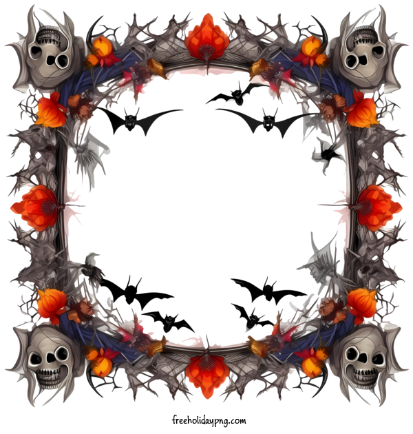 Transparent Halloween Halloween Frame Halloween Skulls for Halloween Frame for Halloween